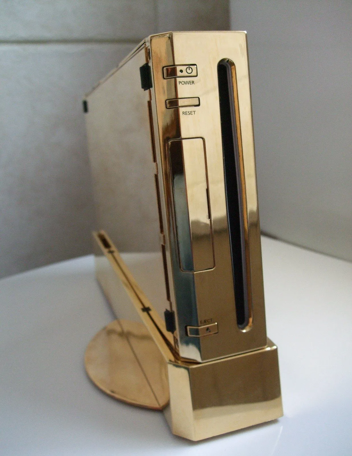 Golden Nintendo Wii Console