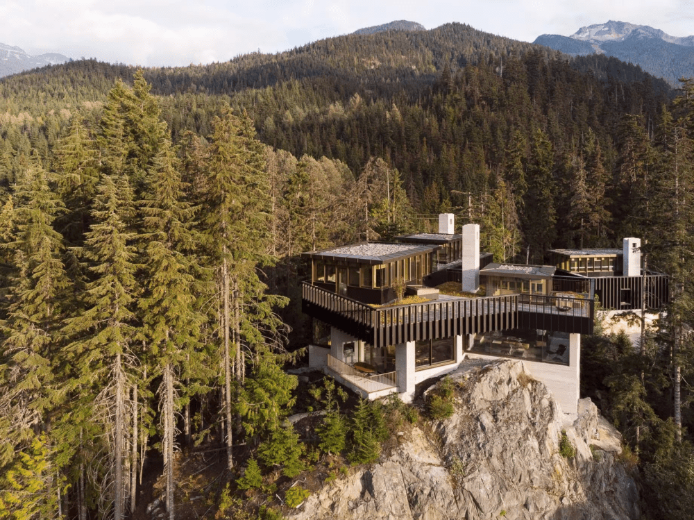 Luxury Cliffside House Exterior