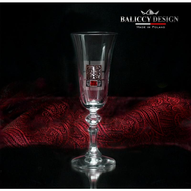 Red Champagne Glass
