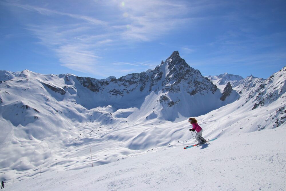 Skiing In The Alps