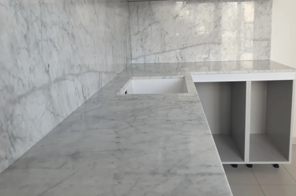 Carrara Marble in Interiors